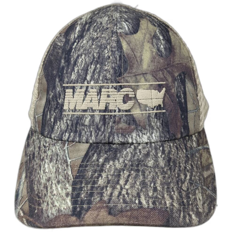 Cobra Baseball Cap Brown Camo One Size Mesh Back Strapback MARC USA Map Hat